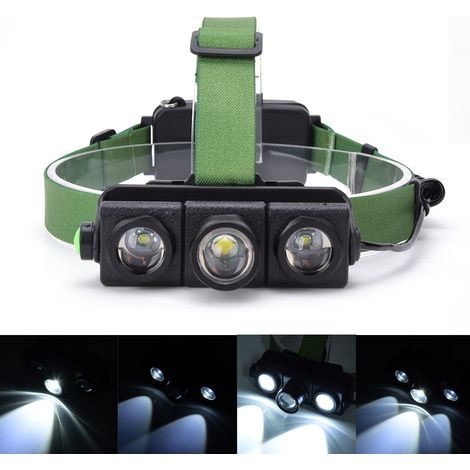 Lampe frontale LED rechargeable pour cyclisme, randonnée et activités extérieures