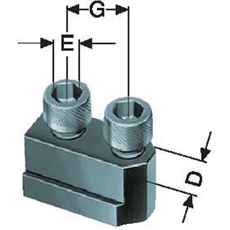 Röhm Tuerca ranurada simple con tornillo, KFD-HE tamaño de mandril 210 - 1305172 (1/2)