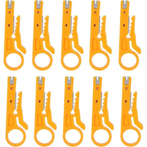 Outil de dénudage de fil multifonctionnel (10 pièces), mini-outil de sertissage de câbles pour électriciens