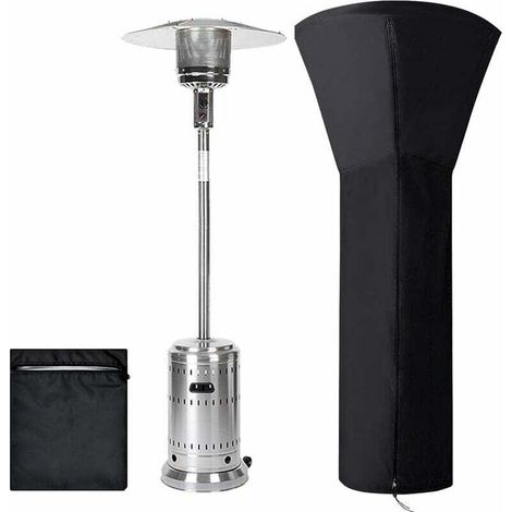 Housse pour Parasol Chauffant, Housses de Chauffage Extérieur Imperméable Rond Noir, Protection Parasol Chauffant Housse de Protection pour Chauffage de Terrasse, 226x89x48 CM (1/5)
