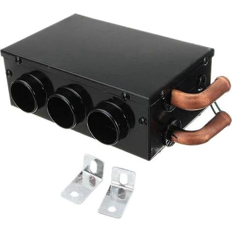 Dégivreur universel pour voiture et camion. chauffage de voiture à trois trous. ventilateur de chauffage d'eau noir
