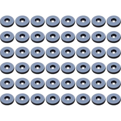 Deslizadores para muebles, paquete de 48 deslizadores redondos de teflón para muebles, deslizadores antivibración para muebles, (redondos) 19 mm