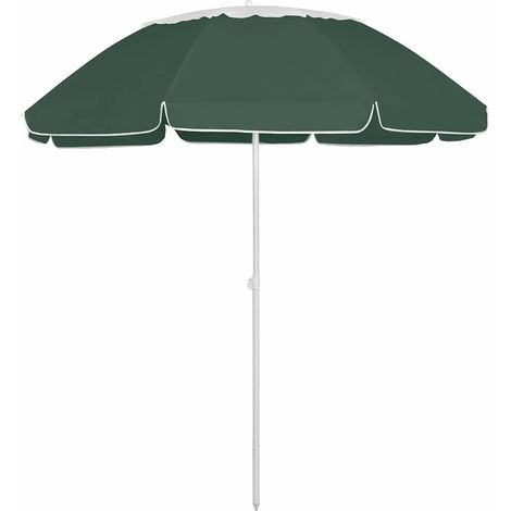 Parasol de plage vert 300 cm (1/5)