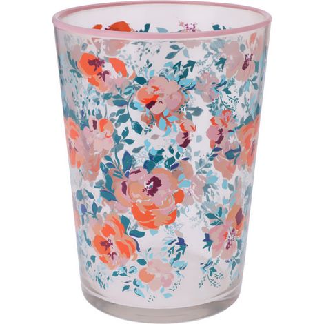 Grand verre à motif floral, 510 ml