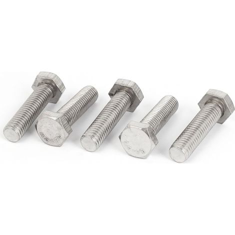 M12 x 45mm Edelstahl Vollgewinde-Außensechskantschrauben 5PCS (faddbbae0db8c91cd3da07564c445326) (1/2)