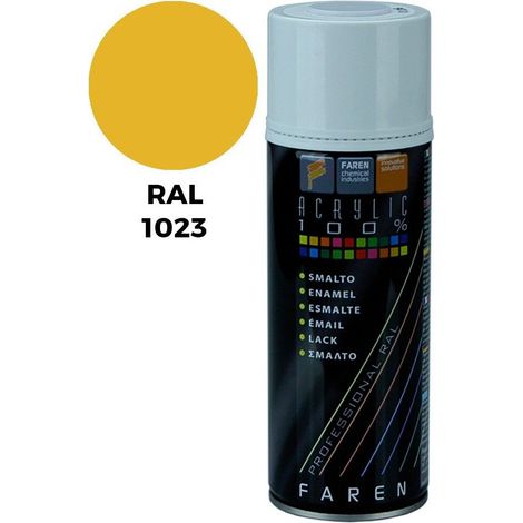 Vernice spray PintyPlus Evolution RAL 1023 Giallo traffico 520cc