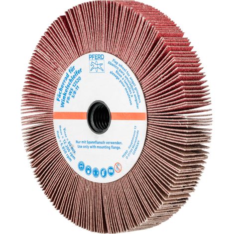 PFERD TOOLS Lamellenschleifrad für Winkelschleifer FR WS Ø 125x20mm 5/8-11 CO-COOL120 für Edelstahl 2 Stk