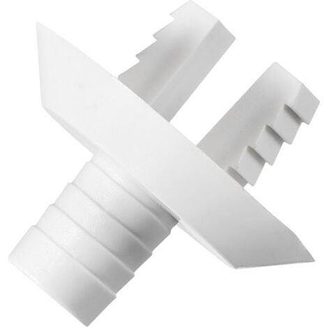Raccord de tuyau en plastique 1,1" x 1 pièce, coude de tuyau de drainage de climatisation, pièces de rechange pour climatiseurs et unités mini-split, [Blanc]