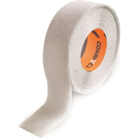 Weißes, kompaktes Anti-Rutsch-Klebeband, 25 mm x 5 m (1/2)