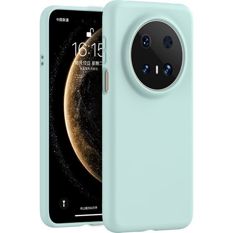 (Bleu clair, Mate70 Pro) Coque de téléphone en silicone liquide à couverture intégrale, compatible avec Huawei.