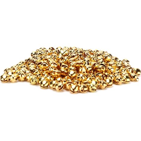 Lot de 300 petites clochettes en fer avec trou, idéales pour la création de bijoux, les fêtes et les anniversaires. Cadeau parfait pour les loisirs créatifs. (1/5)