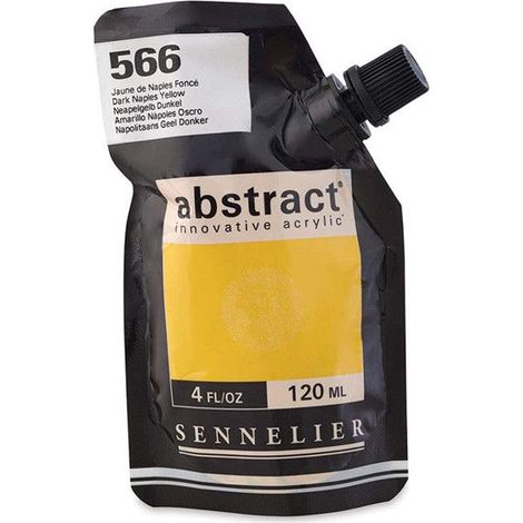 Peinture acrylique en sachet - Jaune de Naples foncé - 120ml - Sennelier (1/2)
