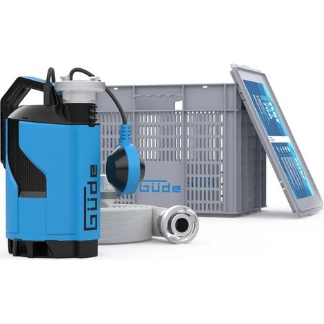 Güde Hochwasser Flut-Set 750, Schmutzwasserpumpe 750W, 12.000 l/h, inkl. Zubehör (1/5)