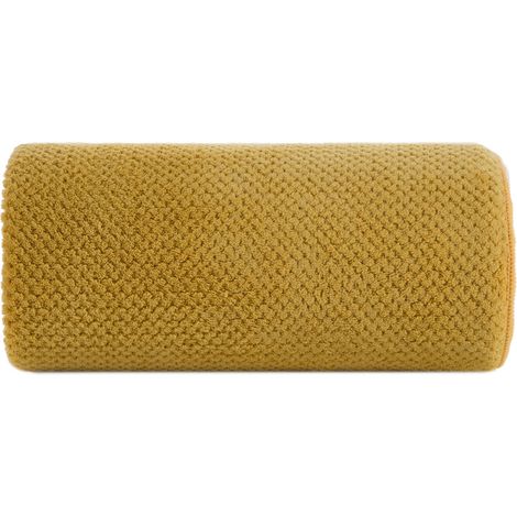 Serviette de bain à séchage rapide Eurofirany ZOE 70 x 140 cm moutarde (1/5)