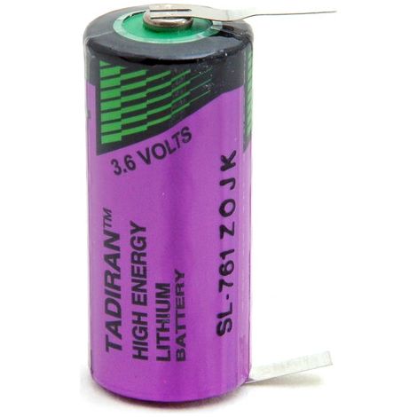 Tadiran - Pile lithium SL-761/T 2/3AA 3.6V 1.5Ah T2