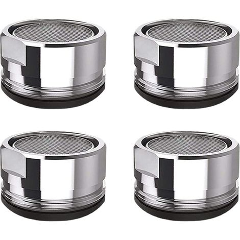 (4 pièces) Aérateur de robinet M24 Filtre de robinet en acier inoxydable Aérateur de robinet Filtre de robinet de cuisine et de salle de bain (1/5)
