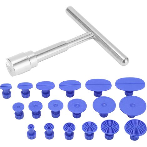 Extracteur de bosses sans peinture, kit T Bar avec 18 attaches pour réparation de carrosserie automobile, outil manuel. (1/5)