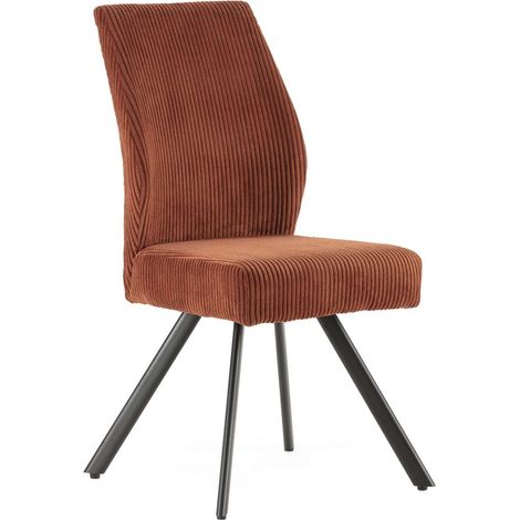 Pack de 2 sillas md-Pau tapizado textil teja, 98cm(alto) 45cm(ancho) 60cm(largo) (1/5)