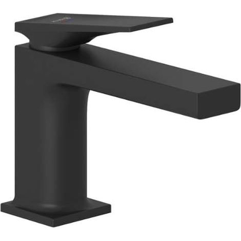 Kludi Decus - Grifo de lavabo con desagüe Push-Open, negro mate 542663975