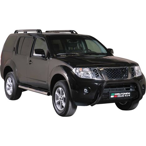 Pare-buffle Avant pour Nissan Pathfinder 2010-2013 76 mm Acier Inoxy Noir (1/5)