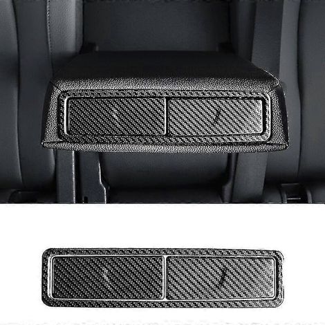 Garniture décorative à paillettes pour porte-gobelet arrière de voiture Mercedes-Benz GLE, GLB, Classe A W177, W167, Classe C W205, GLC (2016-2019) - fibre de carbone (1/5)