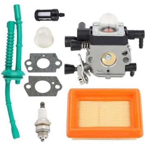 Carburateur C1Q-S202 avec kit de conduite de carburant pour filtre à , XU,air pour le moteur de barre franche Stihl MM55 MM55C remplace 4601 120 0600 (1/4)