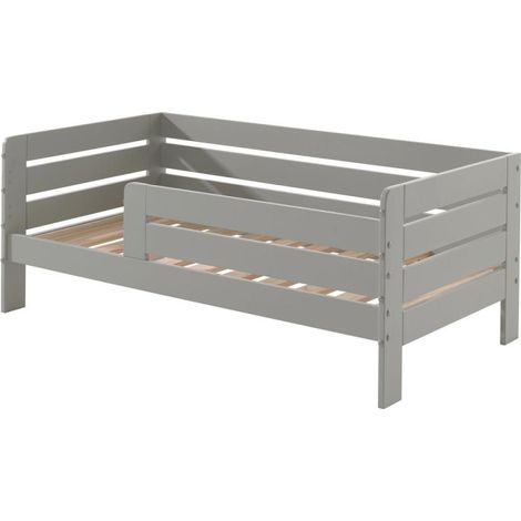 Lit Enfant & Sommier "Toddler II" 70x140cm Gris (1/2)