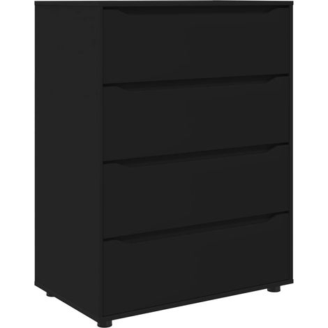 Maison Exclusive - Armoires de rangement Noir 80 x 48 x 105 cm Bois d'ingénierie (1/5)