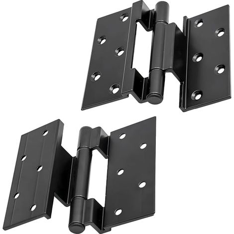 2 Pièces Charnière De Porte, Charnières de Porte à Battant, Profilées en Aluminium 50, Pliable Charnière, Convient pour Fenêtres, Armoires