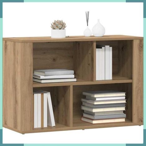 Buffet - 881100 - Bois d'ingénierie - Chêne artisanal - 80 x 30 x 53 cm (1/5)