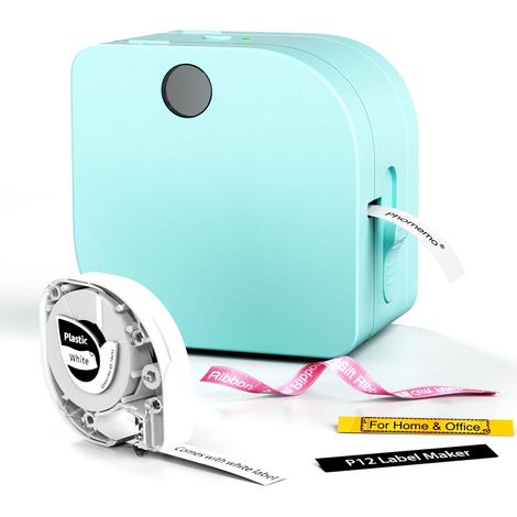 Étiqueteuse Bluetooth P12 avec ruban, petite imprimante portable à transfert thermique, étiqueteuse à modèles multiples pour la maison et le bureau (1/5)