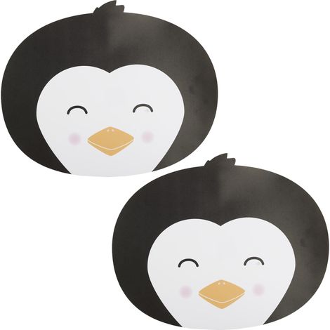Lot de 2 sets de table d'animaux 33x41 cm collection ANIMAUX pingouin (1/3)