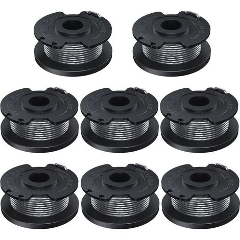 1,6 mm Durchmesser, 5 m Länge, Rasentrimmerfaden kompatibel mit Bosch, geeignet für EasyGrassCut Akku-Rasentrimmer, enthält 8 Stück F016800569 Rasentrimmerspule (1/5)