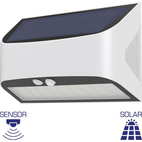 Applique murale solaire LED 6W IP54 blanc (1/5)