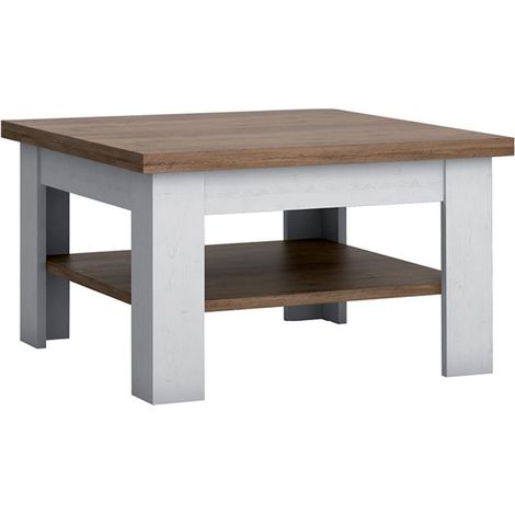 Table basse Léandre Blanc et Bois (1/3)