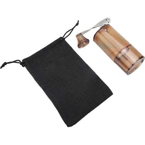 Moulin à café manuel portable en céramique avec mouture réglable pour expresso, cafetière à piston et café filtre, idéal pour la maison, le bureau et les voyages.-AquaForge (1/4)
