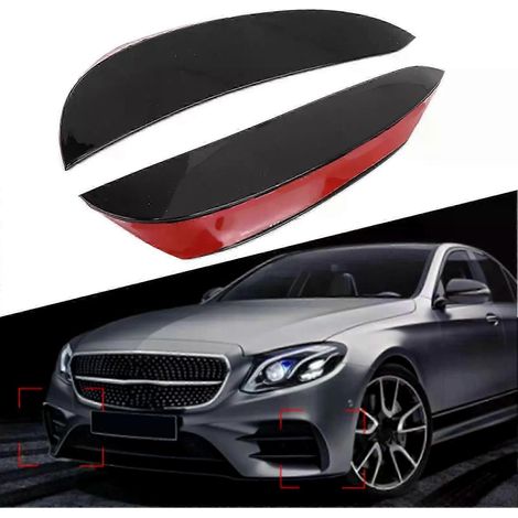 2 Stück Frontstoßstangen-Canard-Spoilerflügel, passend für Mercedes-Benz E-Klasse W213 AMG Line 2016-2020-JXLGV (1/5)