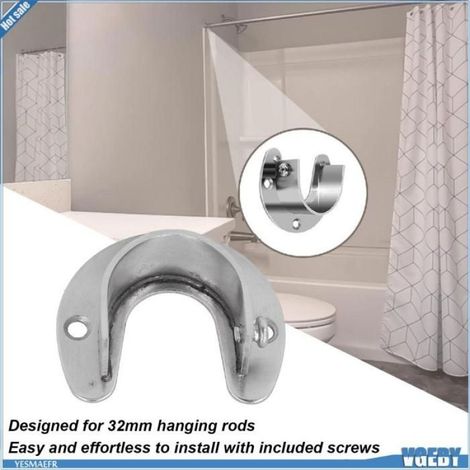 Ashata Bride de douille de tige en forme de U Prise des étagères de 32 Mm et des Supports de Tige, Supports d'étagère beaute soin (1/5)