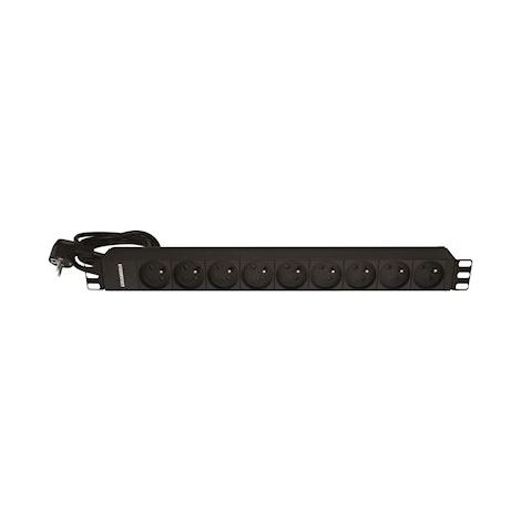 bandeau d'alimentation - 19 pouces - 9 prises ute - gigamédia b9p