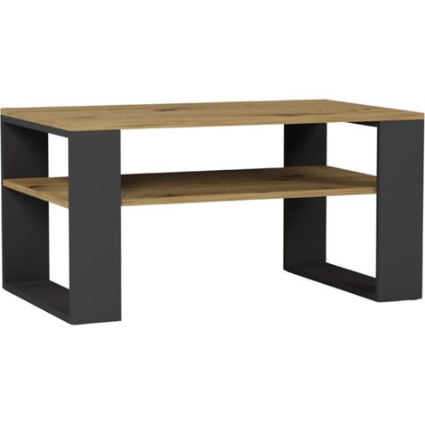 Couchtisch Artisan Mix Anthrazit, 58 x 90 x 53 cm - Modern A-5 (1/3)
