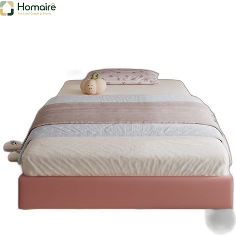 Bettgestell Samt rosa aus Polyester 208 x 94.5 x 97 cm HOMAIRE (1/5)