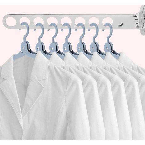 Crochets de suspension pliables en alliage de zinc pour salle de bain, 8 trous (1/5)