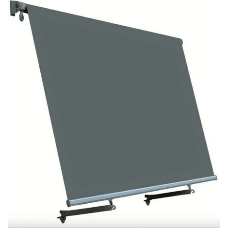 TENDA DA SOLE A CADUTA BALCONE SENZA CASSONE 2,5x2,5MT GRIGIO CON MANTOVANA 3933G