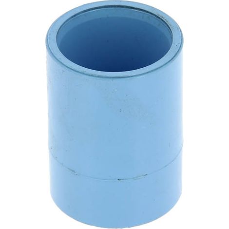 Manchon PVC bleu air comprimé femelle-femelle Ø25