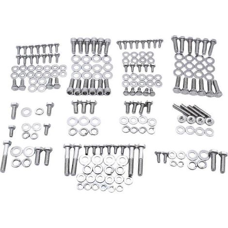 Kompletter SBC-Motorschraubensatz für Chevy 265 283 305 327 350 400, Satz Sechskantschrauben aus Edelstahl für Small Blocks. (1/5)