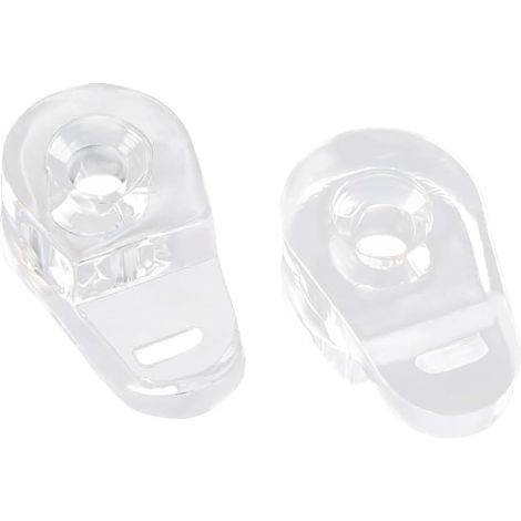 20 Pièces Pince Verre, Clips de Retenue, Pinces à Panneaux en Verre, Support D'étagère en Verre, Pince Verre pour 3-4mm Épaisseur Cadre