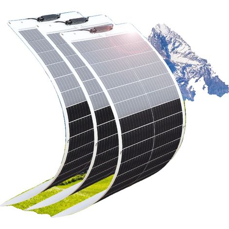 Panneau Solaire, Monocristallin, Étanche, 300w 3pcs 100w (1/2)