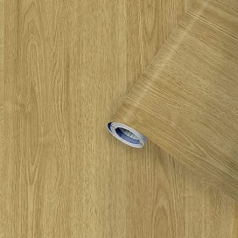 Venilia Pellicola adesiva Perfect Fix, Effetto Legno Quercia chiara, 90cm x 2,1m, Spessore 150μ, Pellicola autoadesiva per mobili o cucina, carta da parati, PVC senza ftalati, Prodotto in UE