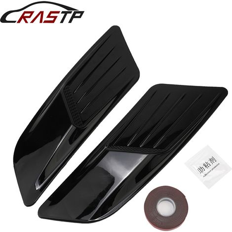 Car modification accessories - Fake air vents on hood - Black (1/4)
