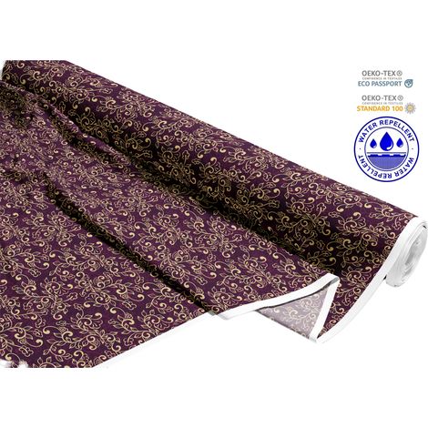 TESSUTI DECORATIVI PER ESTERNI OXFORD - Motivo orientale su viola I DR259 (1/5)
